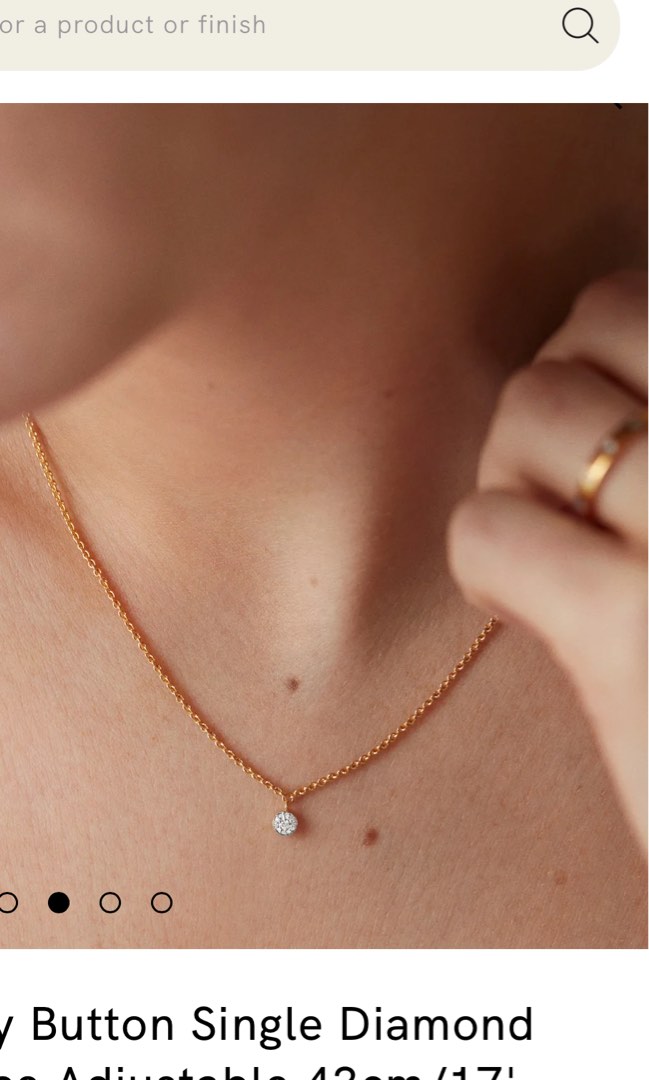 Monica vinader fiji button necklace hotsell