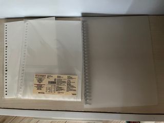 Muji Binder set with paper and transparent pocket inserts
