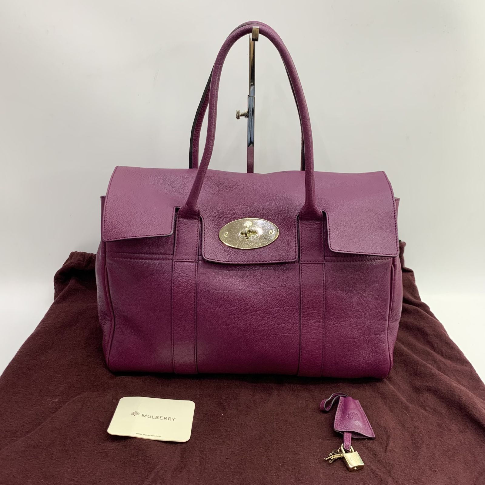 MULBERRY PURPLE BAYSWATER SHOULDER BAG 247028468 GI