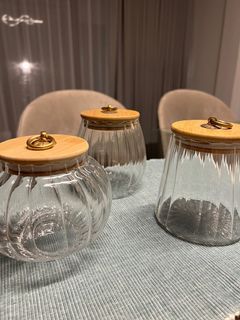 Nordic glass jars
