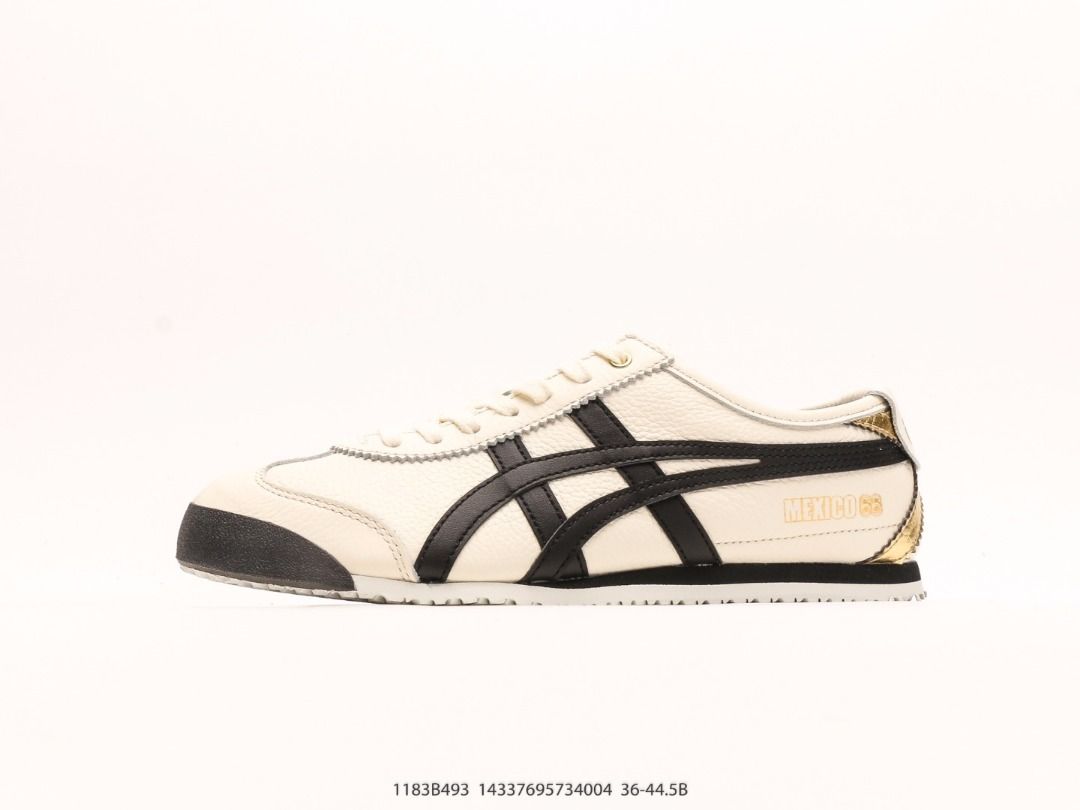 Onitsuka Tiger Mexico 66 Cream Black Gold shoes us 5 us 11 Women s Fashion Footwear Sneakers on Carousell