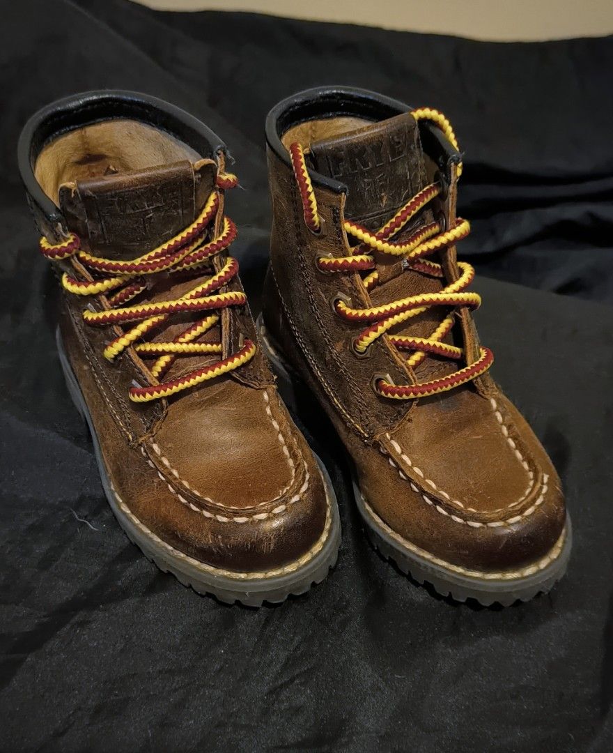 Original FRYE Dakota Mid Lace Boots for kids size 6 Babies Kids Babies Kids Fashion on Carousell