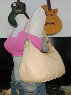 Original UNGARO Genuine COWHIDE Leather HOBO Shoulder Bag