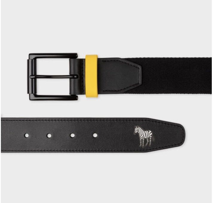Paul Smith Yellow Keeper Zebra Belt, Men's Fashion, Watches