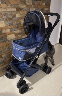 Pet Stroller Collapsible Easy One-Click Fold Lightweight PortableDog Cat Carrier