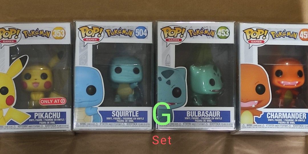 Bulbasaur Ivysaur Funko Pop Pokemon Pikachu Charizard Blastoise
