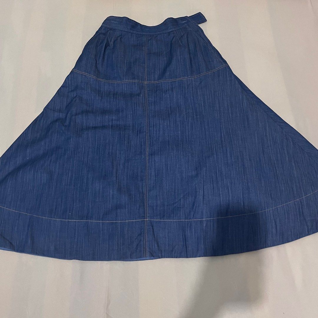 Preloved Denim Skirt 3/4