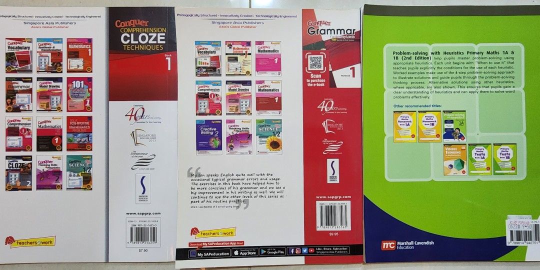 Primary 1 Conquer Comprehension Cloze, Conquer Grammar & Problem ...