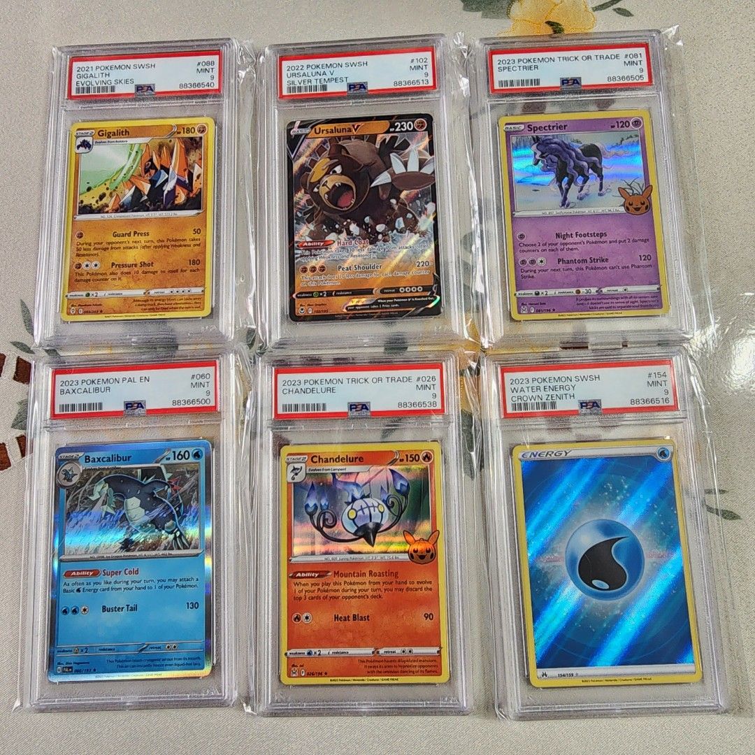 PSA 8 and 9 graded pokemon cards variety, Hobbies & Toys, Memorabilia &  Collectibles, Vintage Collectibles on Carousell