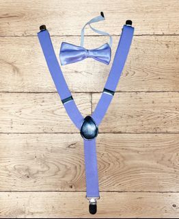 Purple suspender and ribbon