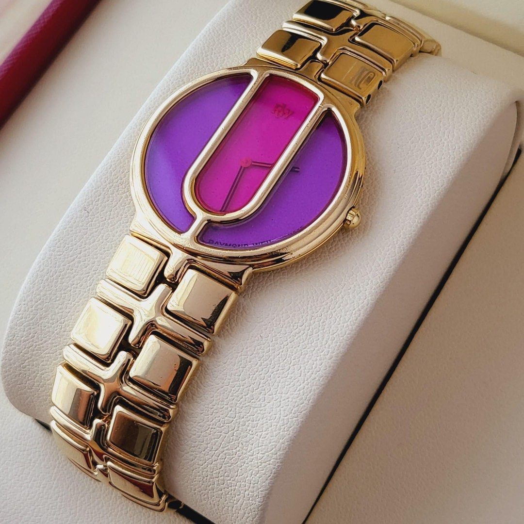 RAYMOND WEIL Purple Watch (Rare) (Category: Women's Watches) located in Manila. Submitted by kopawatches (Listing ID 1310145370, Image 3). Description: Preowned RAYMOND WEIL Purple Watch (Rare) • 32mm • Swiss made • Sapphire crystal • Excellent Condition • Small to Medium/up to 17cm wrist size • Quartz Movement • With free box PM 📩 All posted photos are actual and onhand. {Ready for delivery/pickup/meetup} Follow us for more original and afforda