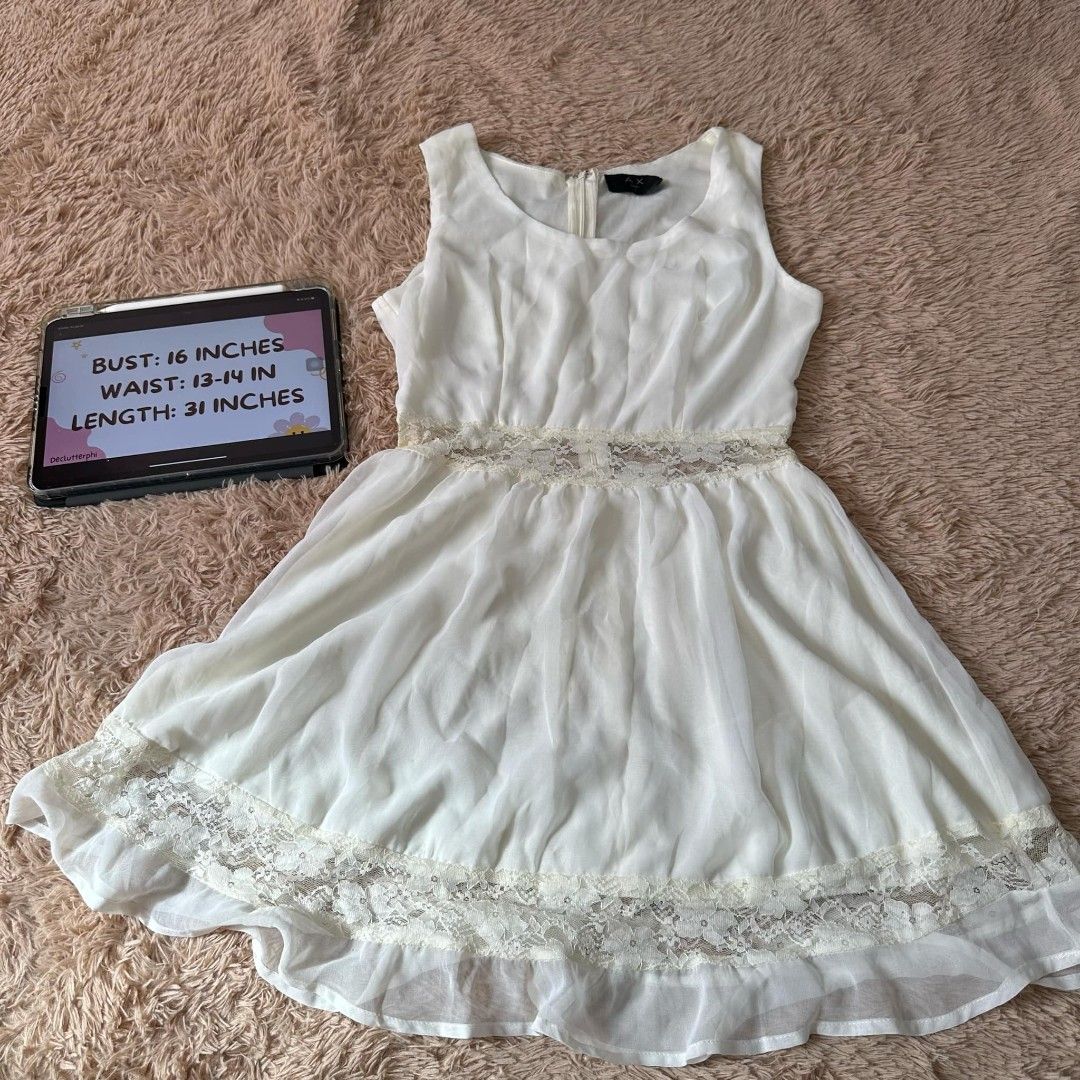 Ax paris white lace dress 2025