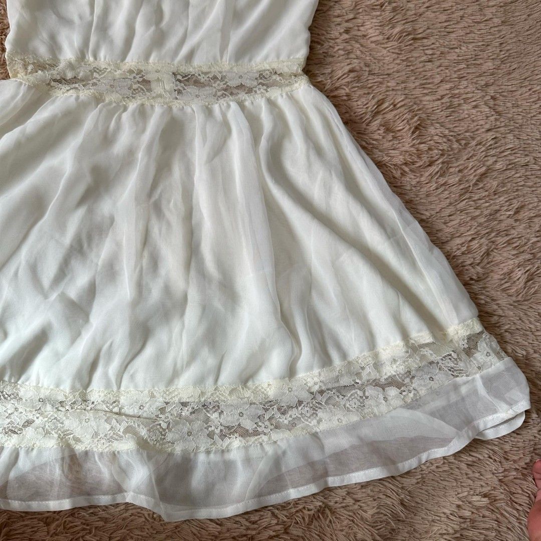 S AX paris white dress lace dress Women s Fashion Dresses Sets Dresses on Carousell