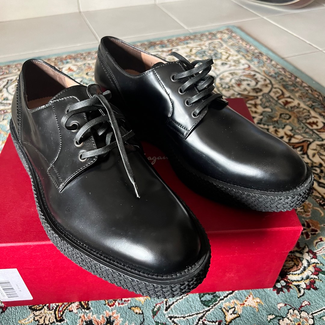 Original Authentic Salvatore Ferragamo Derby F.Gomma Shoes