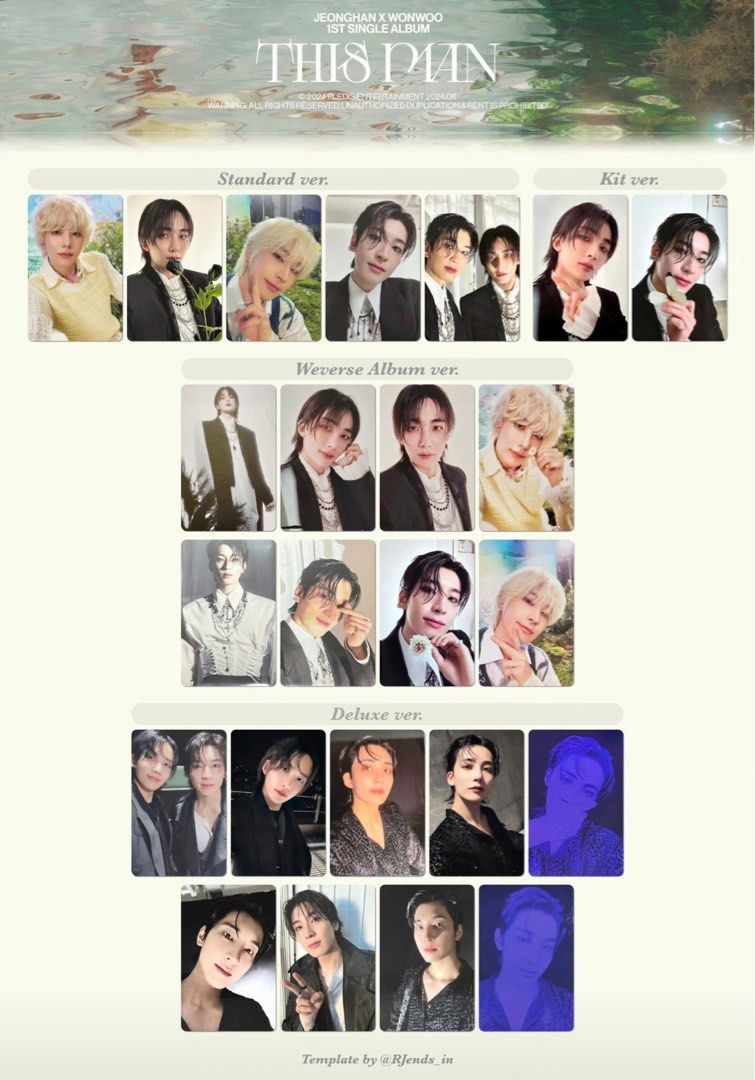 This man POPUP ジョンハン トレカ フォトカード コンプ SEVENTEEN