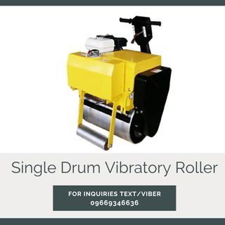 Single drum vibratory roller