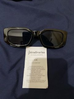 Stradivarious Sunglasses Rectangle Shades Black