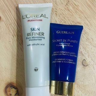 Take Both! Original Guerlain Paris Cleansing Cream and L’Oréal Skin Refiner Pore Minimizing Cream