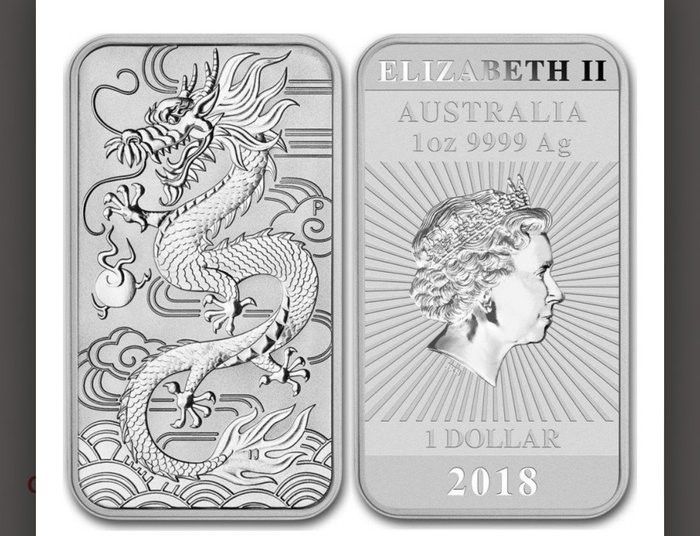 The Perth Mint Dragon Bar 2018 x 6pcs, 999.9 silver (Category: Vintage Collectibles) located in Singapore. Submitted by bullionex (Listing ID 1310116434, Image 1). Description: The Perth Mint Dragon Bar 2018 x 6pcs, 999.9 silver Very rare in market, Sell at SGD415 for all 6pcs, All with free high quality capsule, All bars checked, no milk spot no scratch, No meet up available, free postage with tracking to your home address..