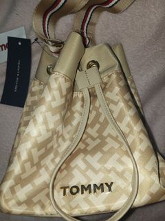 Tommy Hilfiger Gold Bucket Sling Bag