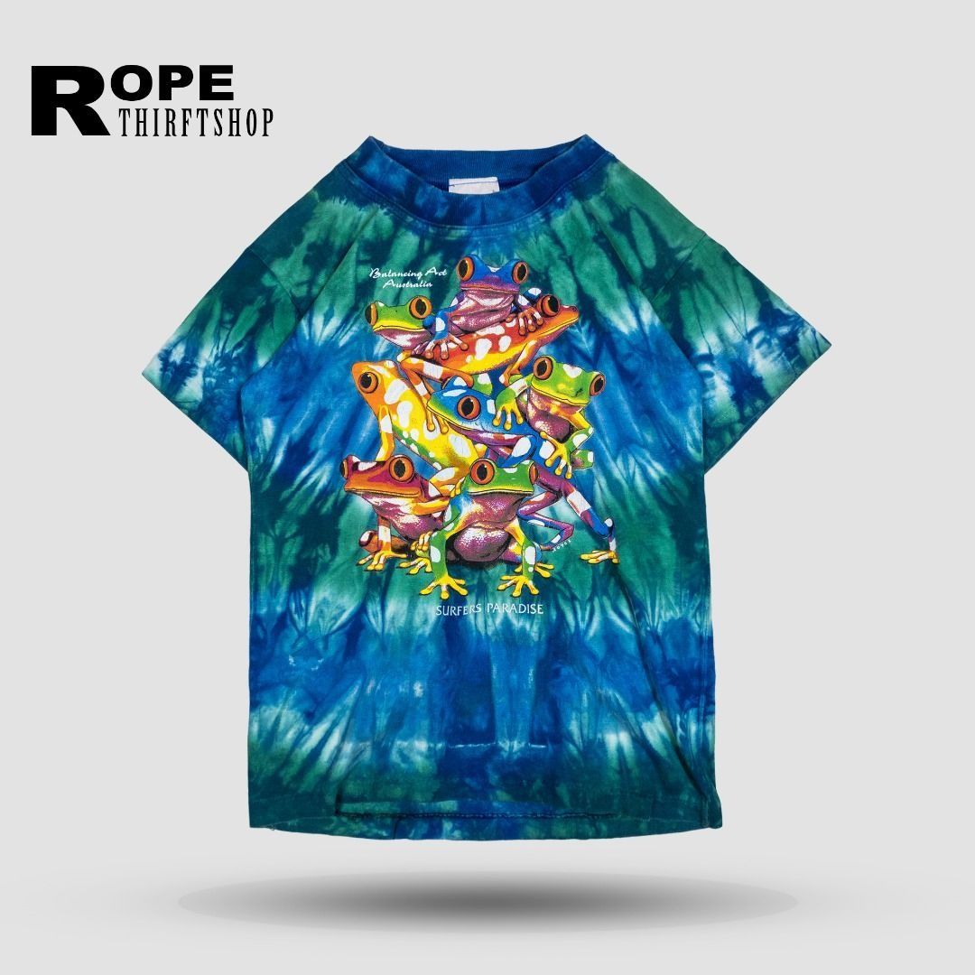 Tshirt Kaos vintage SURFERS PARADISE balancing art australia Not Bape Nike Stussy