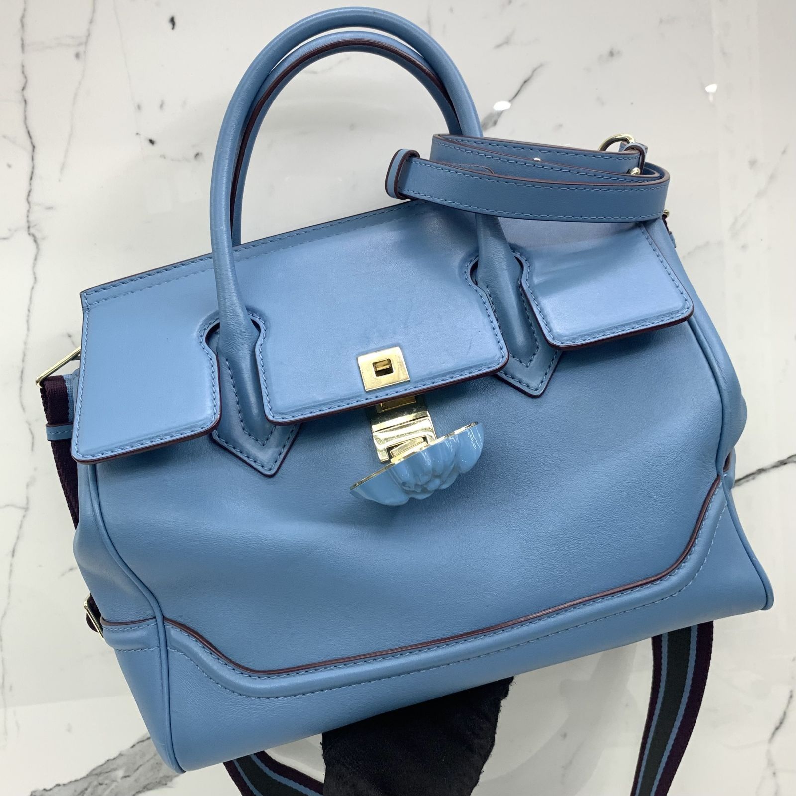 Versace blue bag cheap