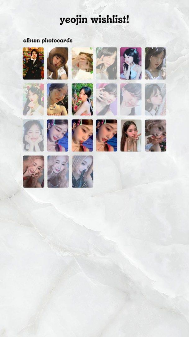 yeojin wishlist | looble loossemble / loona | photocard pc, Toys