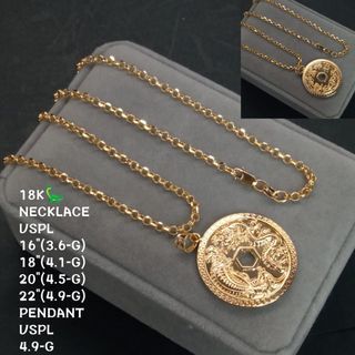 YG Dragon Fengshui Pendant Rolo Chain Necklace