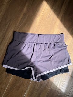 Yoga shorts gym shorts purple short
