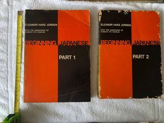 2 big books Beginning Japanese by Eleanor Harz Jorden Part 1 and Part 2  1963