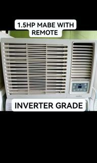 2NDHAND AIRCON 1.5HP MABE WITH REMOTE INVERTER GRADE ENERGY SAVER