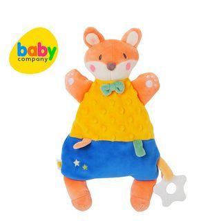 50% off. 12" SM Baby Company Fox Lovey with Taggies and Star Teether Plush. Security and Comfort Toy. Unisex.