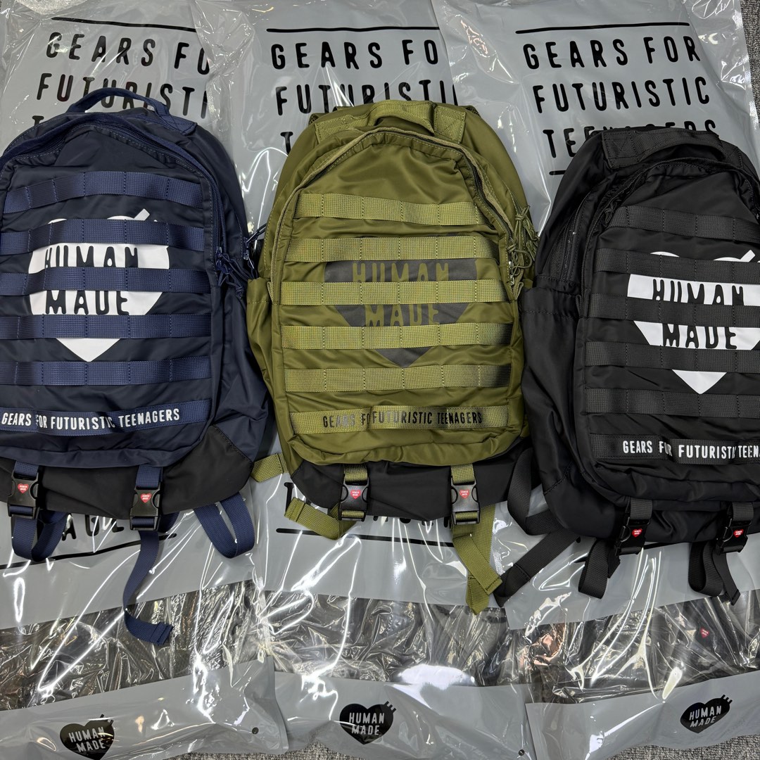 全新正品Human Made 24SS Military Backpack 背囊, 男裝, 袋, 背包