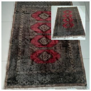 💯 Vintage  handmade silk carpet 💯