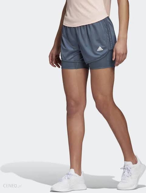 Adidas Marathon 20 TWO-IN-ONE SHORTS (Category: Activewear) located in Batangas. Submitted by cakzero (Listing ID 1310290688, Image 2). Description: Color: Light/Powder Blue Dimensions Width: 28-34 Length: 13 With Compression shorts and Phone Holder see pics for reference Like new.