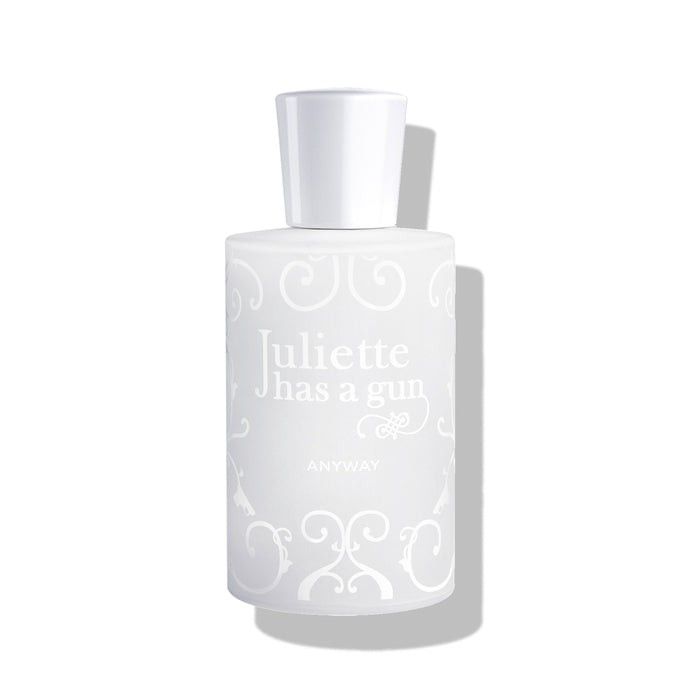 Authentic - Anyway by Juliette Has a G*n - Sealed 100ML (Category: Fragrance & Deodorants) located in Makati City. Submitted by houseofwhiffs (Listing ID 1310404096, Image 1). Description: Onhand ₱6,900.00 Anyway by Juliette Has A Gun is a Floral Woody Musk fragrance for women and men. Top notes are Lime and Neroli; middle note is Jasmine; base notes are Ambroxan, Musk, Woody Notes and Hedione. www.houseofwhiffs.com #HouseOfWhiffs.