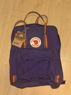 Authentic Fjallraven Kanken Purple Rainbow Bag