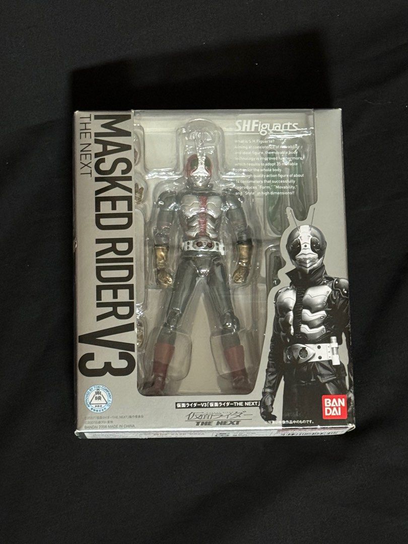 S.H.Figuarts（真骨彫製法） 仮面ライダーV3 Bandai 萬代SHF 幪面超人假面騎士THE NEXT V3, 玩具收藏品, 手辦及模型