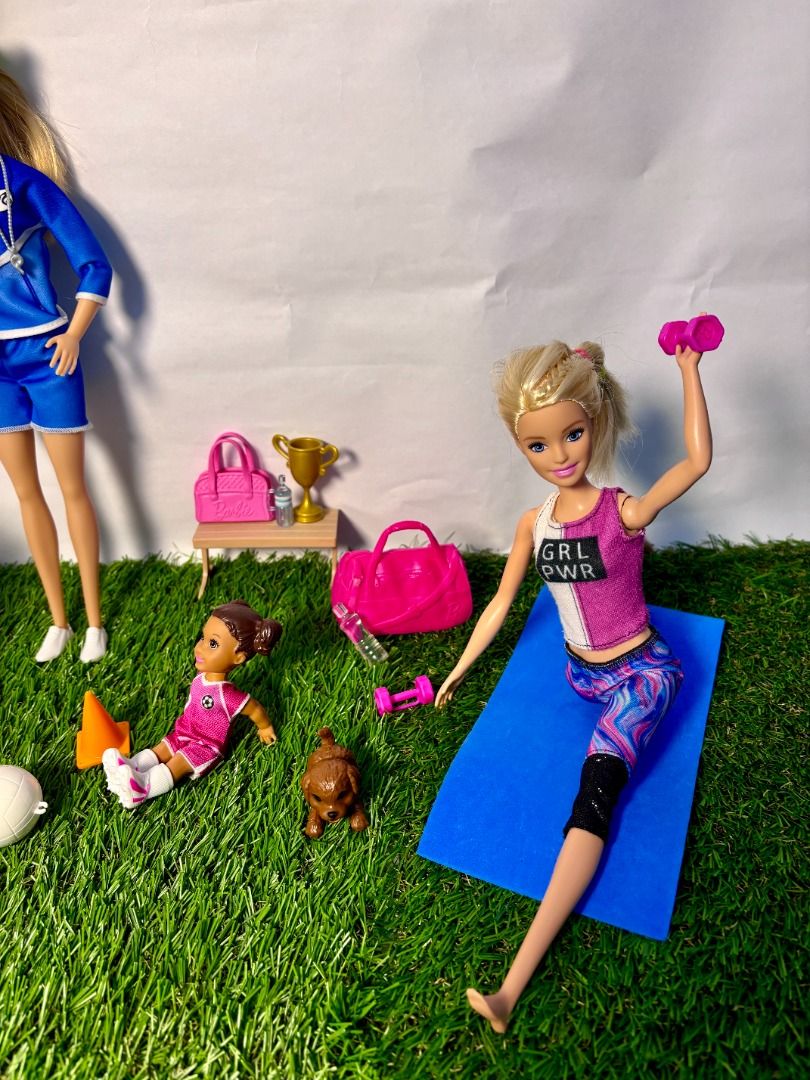 Barbie soccer set clearance