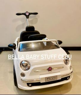 Best Ride On Cars 2-in-1 Fiat 500 Baby Toddler Push Car Stroller