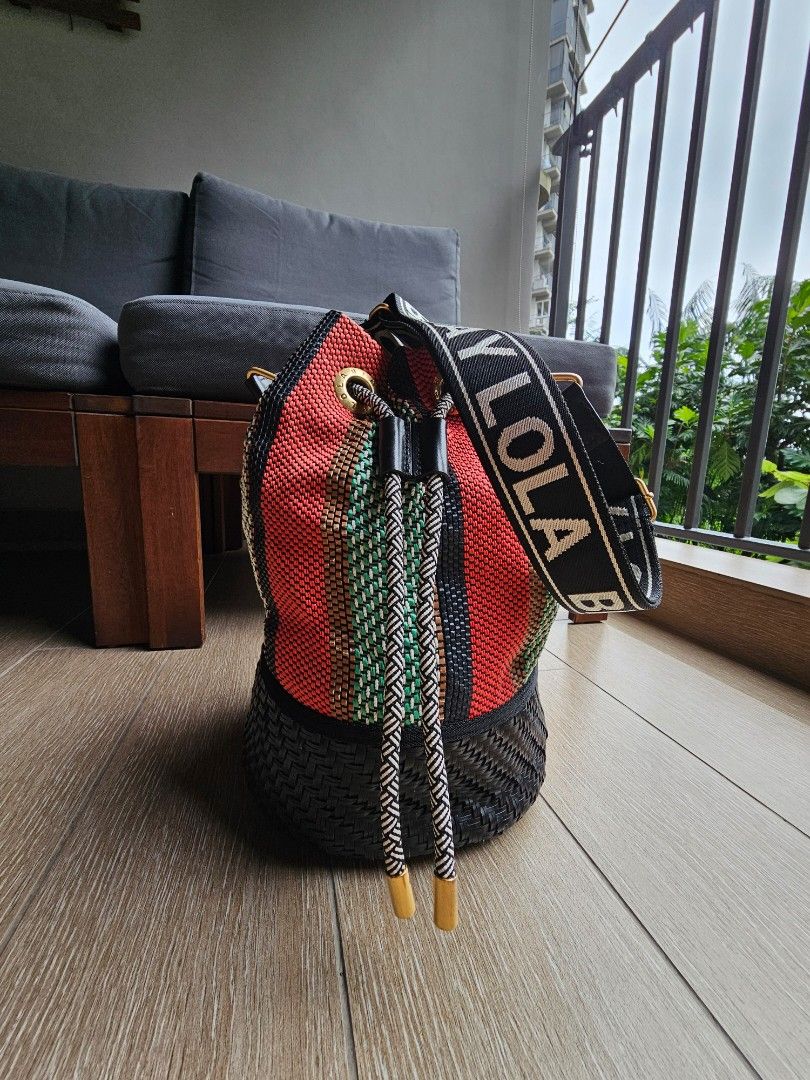 Bimba Y Lola Woven Bucket Bag Women s Fashion Bags Wallets Shoulder Bags on Carousell