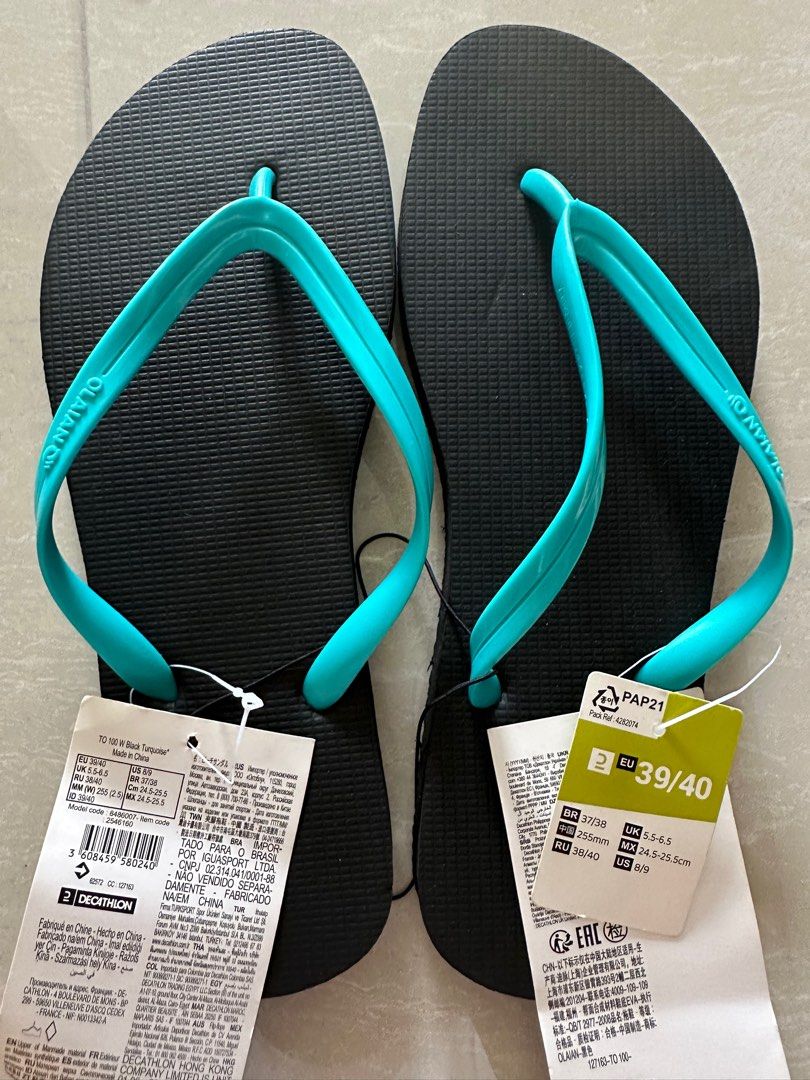 BN DECATHLON FLIP FLOPS, Men's Fashion, Footwear, Flipflops and