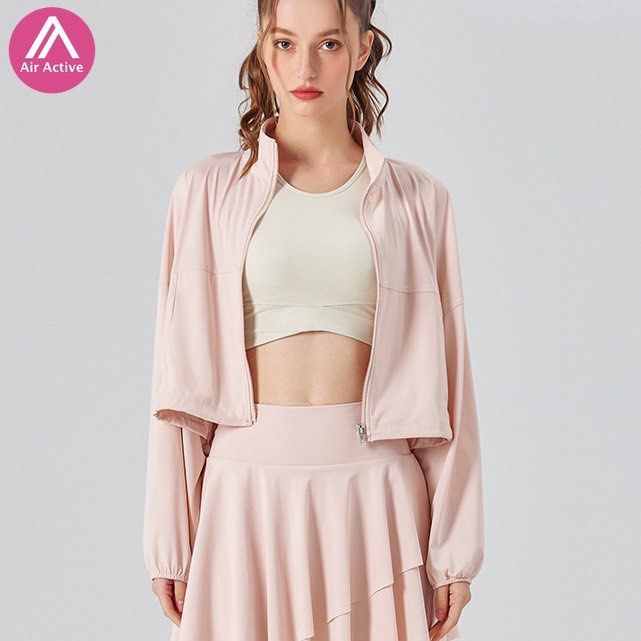 Workout crop jacket outlet