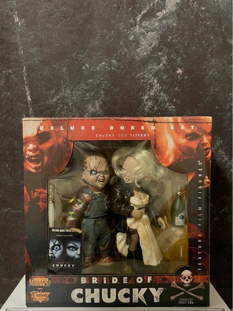 BRIDE OF CHUCKY Deluxe Boxed Set 1999 McFarlane Toys Movie Maniacs EUR