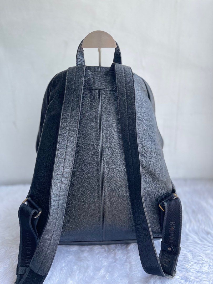 bruno magli leather backpack Bobby  A refined blend of luxury and everyday practicality Bruno Magli Saffiano Leather Backpack