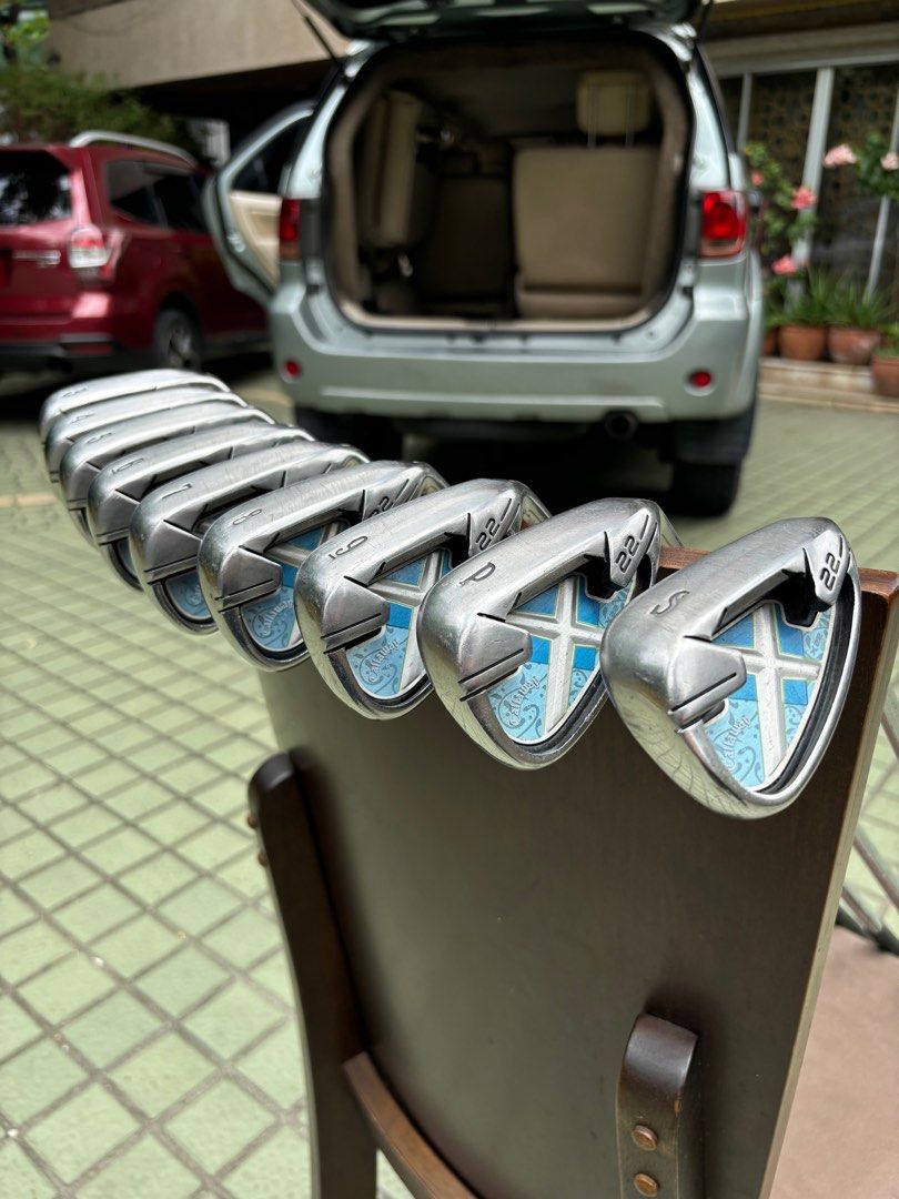 Callaway X22 Golf Set with Puma Bag (Complete) (Category: Golf) located in Manila. Submitted by eclipse58 (Listing ID 1310383863, Image 3). Description: COMPLETE Callaway X22 Golf Set ✅️ 3-9 Irons, Pitching Wedge & Sand Wedge ✅️ Taylormade RBZ Driver & Callaway 3 Wood & 7 Woods ✅️ Taylormade Rossa Putter & Puma Golf Bag ✅️ Original Callaway True Temper Steel Shaft & Golf Pride Grips ✅️ Very good condition & NO ISSUES Selling Price: 25,300 Locatio