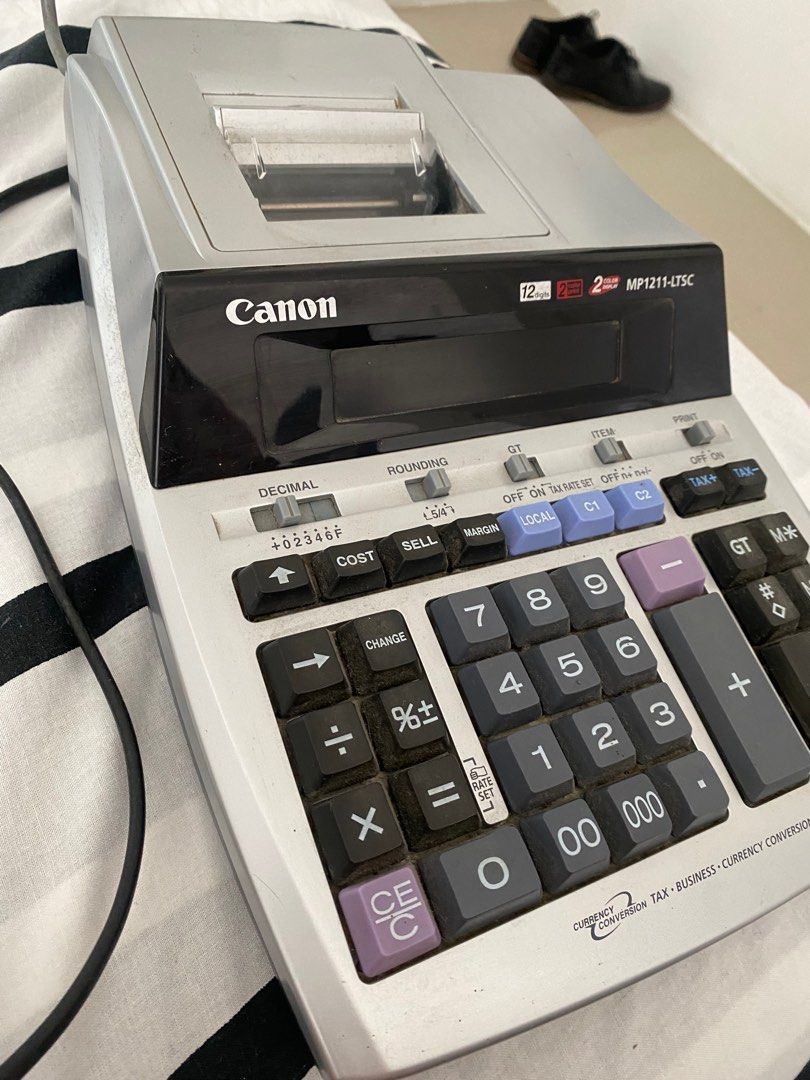 Canon Electronic Calculator for business (Category: Office & Business Technology) located in General Trias. Submitted by crld7 (Listing ID 1310264135, Image 2). Description: Canon MP1211-LTSC Like new Hindi halos nagamit nakatambak lang Mahilig lang sa calculator yung may ari.