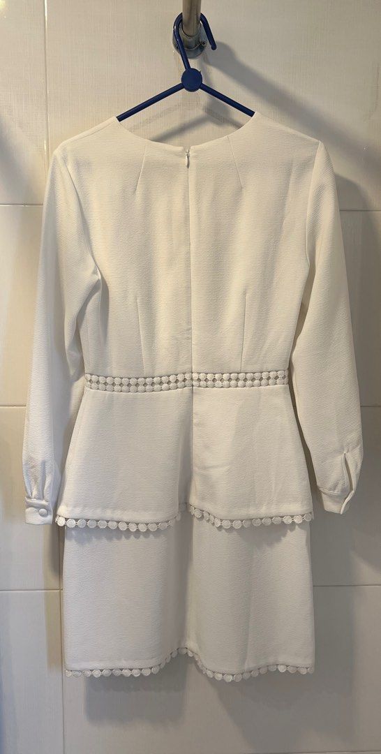 Club Monaco White Tiered Dress Terrona