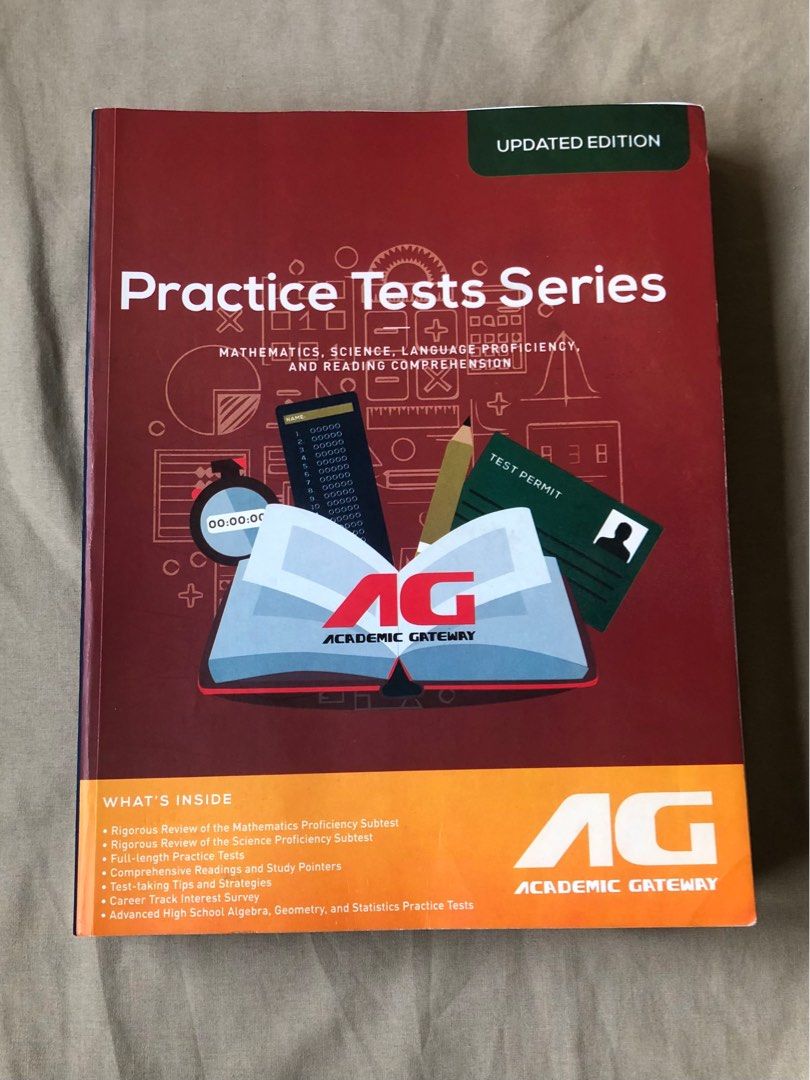 College Entrance Exam Practice Book (Category: Textbooks) located in Quezon City. Submitted by bel_15 (Listing ID 1310264793, Image 1). Description: Selling my practice book that I used for college entrance exams. For context I passed UPCAT (Diliman) and USTET :) Some of the pages include solutions and explanations and I hope this can help ypu ace your CETs as well 🤍.