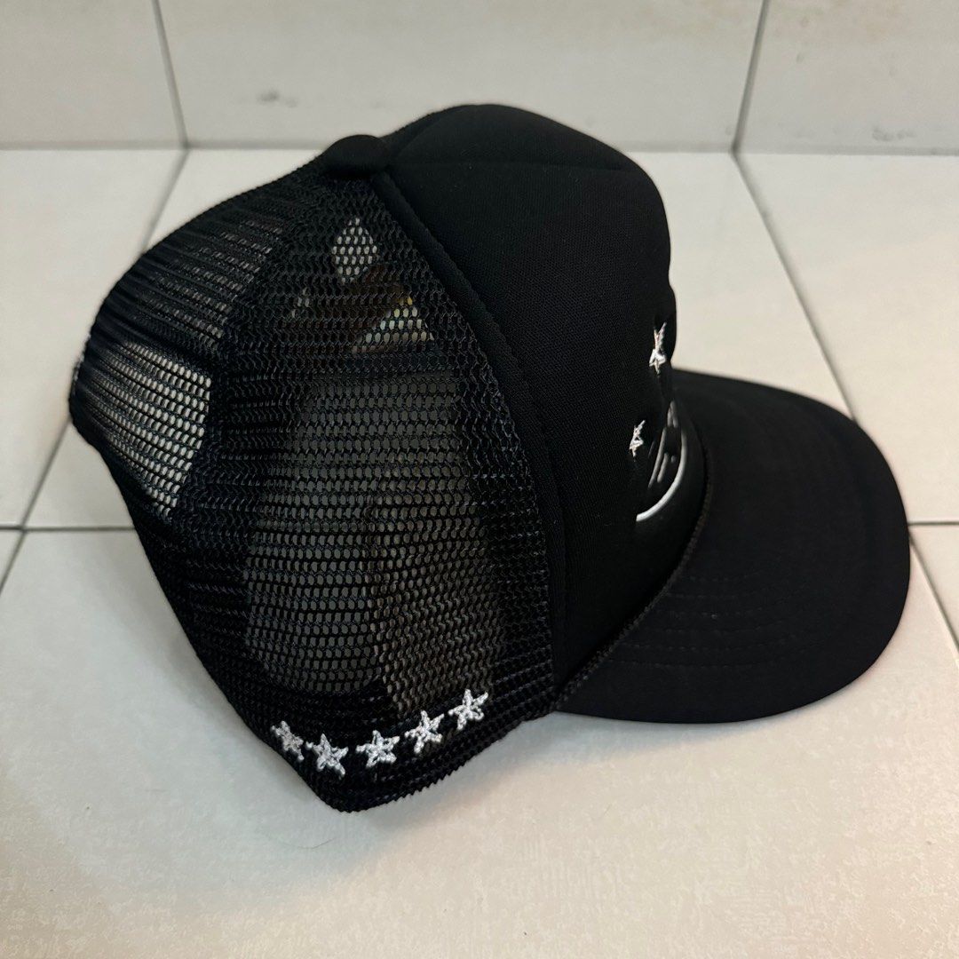 Corteiz 5 STARZ ALCATRAZ TRUCKER CAP [BLACK], Men's Fashion